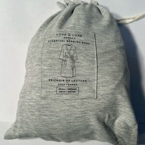 Love & Lore Reading Robe S/M new grey